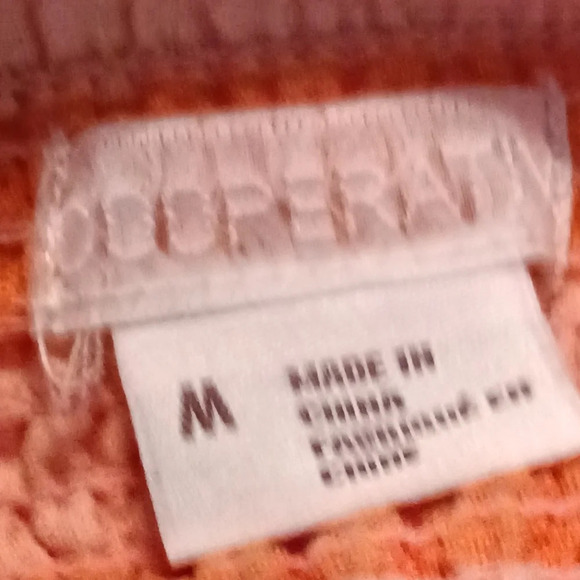 UO Cooperative Emilia Linen Button Down Midi Dress Orange Medium - Picture 8 of 12